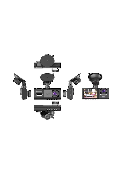 Buğz S-1 1080p Araç İçi Kamera 3 Kameralı Ön Görüş - Geri Görüş - İç Görüş Gece Görüşlü