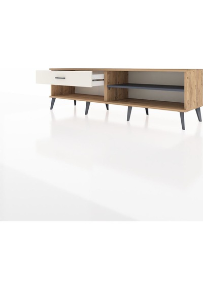 Hyperion Tv Ünitesi Tek Raflı Tek Çekmeceli 176x44x51 Çam-antrasit/aytaşı Antrasıt/aytası Hyperion Tv Ünitesi Tek Raflı Tek Çekmeceli 176x44x51 Çam-antrasit/aytaşı Antrasıt/aytası