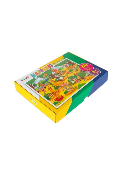 80 Parça Yer Puzzle – Hayvanat Bahçesi