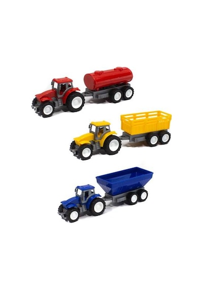 Oyuncak Traktör Römork Set 3'lü Tarım Set