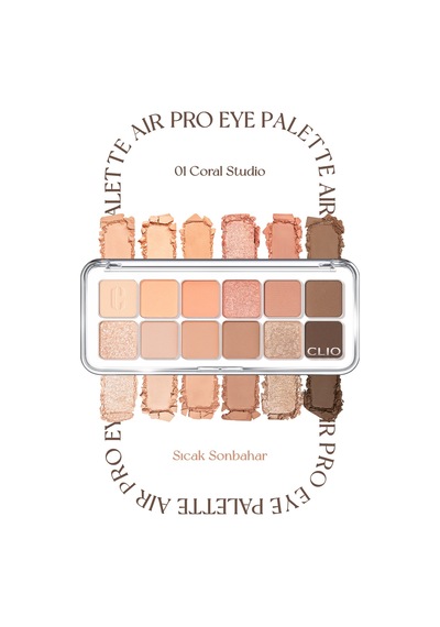 Clio Pro Eye Palette Air 01 Coral Studio