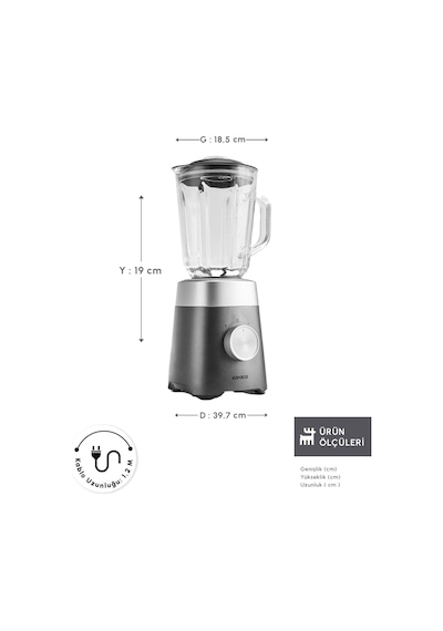 Karaca Multiblend 1000 W Smoothie Blender