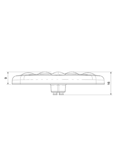 Sanel 24v Universal Elips 6 Led Dış Mekan Uyumlu Beyaz Sbe24w6