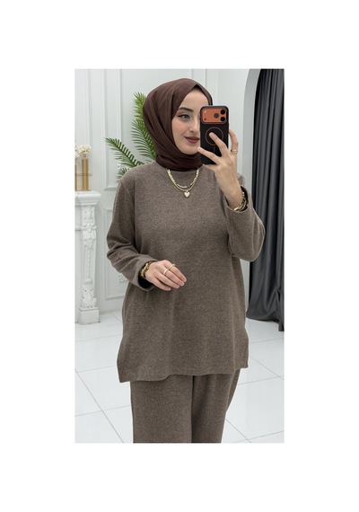 Markadeneme56 Rabia Takım Kahverengi Çok Renkli
