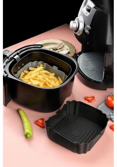 Bütün Airfryer'lere Uyumlu Siyah Silikon Pişirme Kabı Diğer