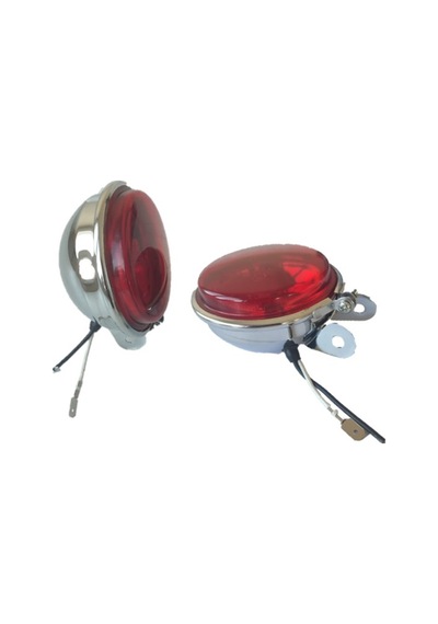 2 Adet Oben Yuvarlak Krom Stop Lambası H3 Ampullü N11.5426
