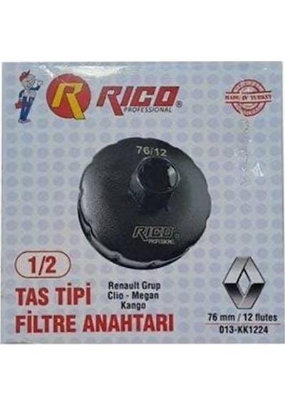 Rico 1/2 Tas Tipi Filtre Anahtarı 76x12 013-kk1224