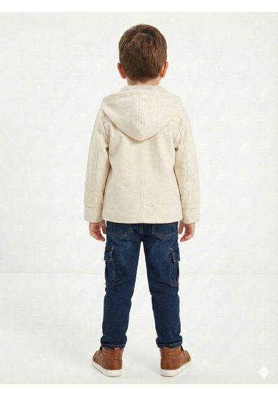 Xo Kids Erkek Çocuk 3lü Alt Üst Takım 2-5 Yaş 12202 Ekru - Lacivert