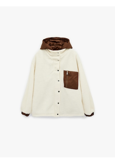 Koton Kapüşonlu Çıtçıt Düğmeli Cep Detaylı Kapitoneli Peluş Oversize Ceket Kahverengi 6wal20014ıw Kahve Koton Kapüşonlu Çıtçıt Düğmeli Cep Detaylı Kapitoneli Peluş Oversize Ceket Kahverengi 6wal20014ıw Kahve