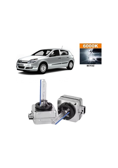 Opel Astra H Xenon D1s / D1r 6000k Beyaz Hıd Xenon Ampul 2 Adet