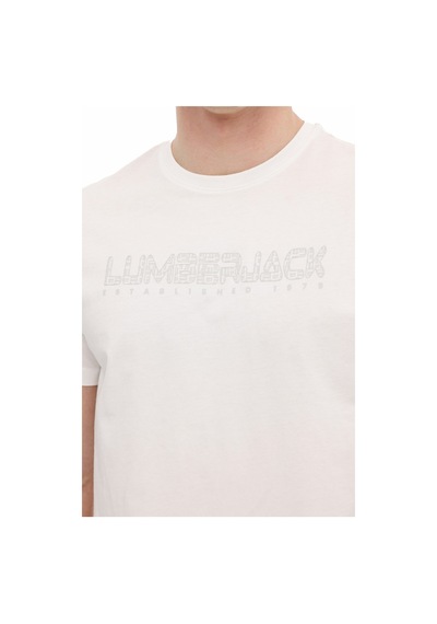 Lumberjack Ml Ulrıch 11ıd1-100 6fx Kırık Beyaz Erkek Kısa Kol T-shirt 000000000102064761