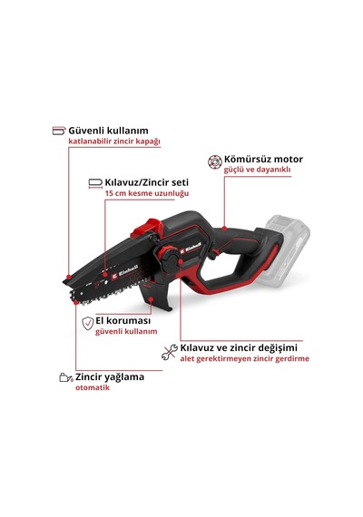 Tr Professional Akülü Budama Testeresi Gp-ps 18/20 Li Bl-solo 4600080