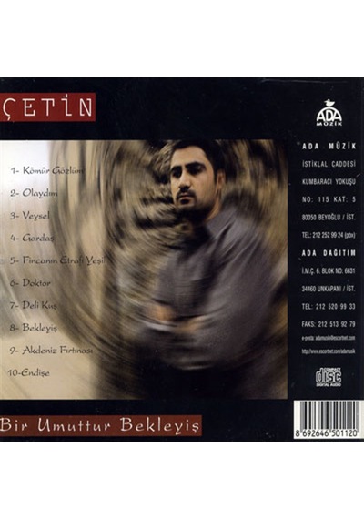 Çetin - Bir Umuttur Bekleyiş (CD)