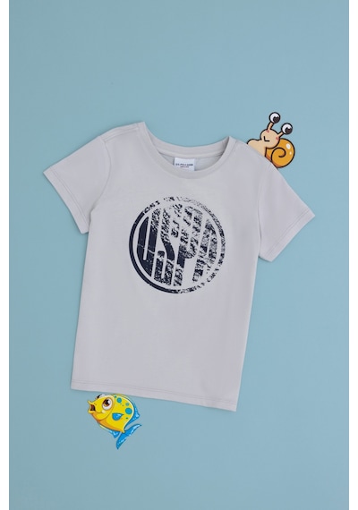 U.S. Polo Assn. Erkek Çocuk Açık Gri Basic Bisiklet Yaka Tişört 50306514-VR001 U.S. Polo Assn. Erkek Çocuk Açık Gri Basic Bisiklet Yaka Tişört 50306514-VR001