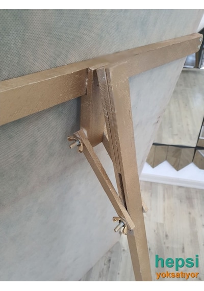 Matmazel Model Platin Altın Renk Varaklı Ayaklı Boy Aynası