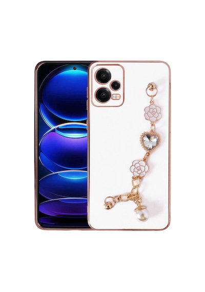 Zore Redmi Note 12 4g Kılıf El Tutamaçlı Kamera Korumalı Nvth Taka Silikon Kapak - Beyaz