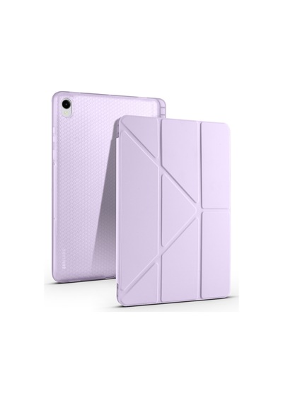 Galaxy Uyumlu  Tab S11 Kılıf Frm Tri Folding Kalem Bölmeli Standlı Kılıf - Lacivert Kapaklı Kılıf