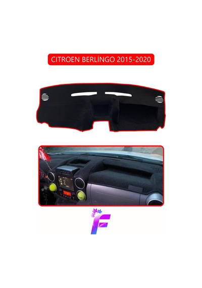 Cıtroen Berlingo 2015-2020 Uyumlu Torpido Örtüsü Çatlama Karşı Tam Koruma Tam Uyum D69 Torpido Halısı