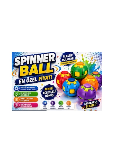 Rulmanlı Spin Ball Stres Çarkı - Yüksek Performanslı Rulman