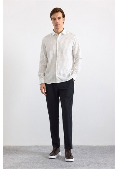 Süvari Siyah Slim Klasik Yaka Casual Gömlek Sgm1008400001-s09