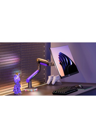 Nb F5-GB Gaming Monitör Kolu 32-60 RGB 2-20 Kg Taşıma Kapasiteli Monitör Tutucu