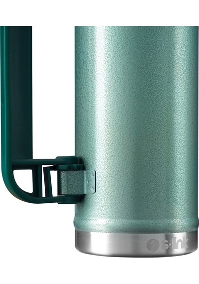 S-link Sl-tm13 Yeşil Kumlama Boya 750ml Iç 304 Dış 201 Sert Plastik Kulp Ve Portatif Paslanmaz Çelik Termos Kupa Yeşil
