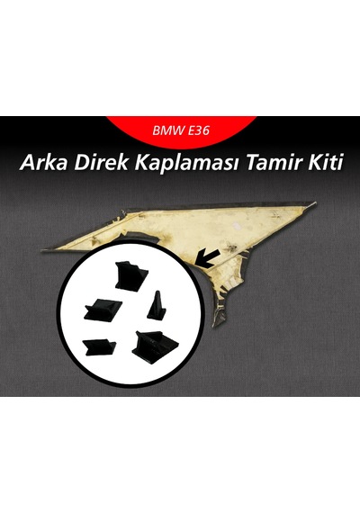 Bmw E36 Arka Direk Kaplaması Tamir Kiti 5 Parça