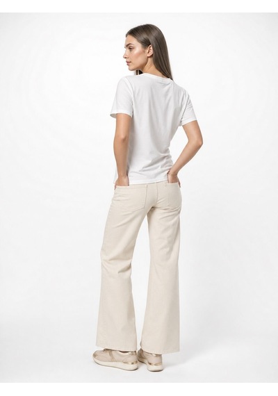 LOFT Boxy Fit Kadın Tshirt K.kol Ekru