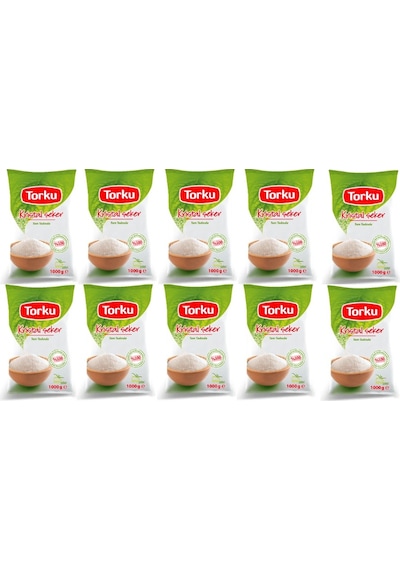 Torku Kristal Toz Şeker 10 x 1 KG
