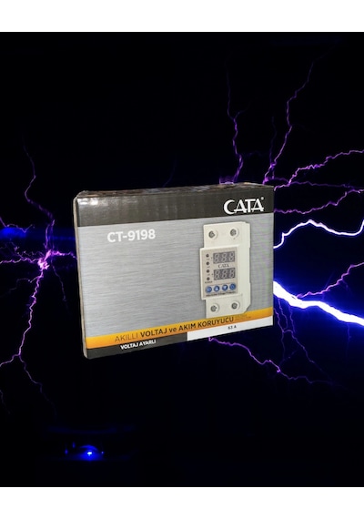 Cata Ct-9198 Monofaze Akıllı Voltaj Ve Akım Koruyucu 63a