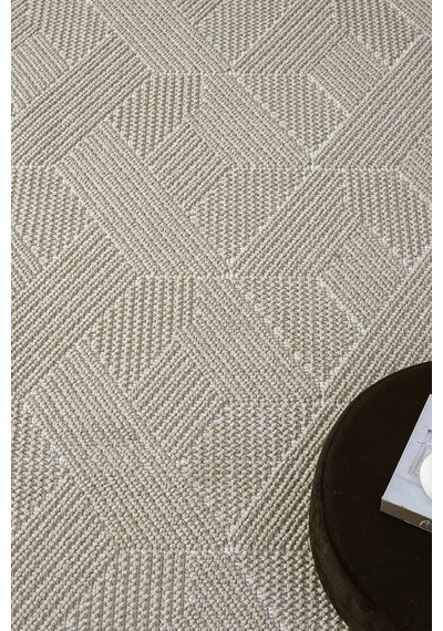Fizy Beyaz Bej Halı Loop Sisal Halı Modern Dokuma Oturma Odası Salon Halısı 11290b Beyaz - Bej