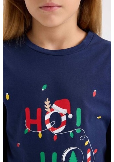Defacto Kız Çocuk Yılbaşı Temalı Pijama Takımı Uzun Kollu Üsr Esnek Belli Uzun Alt D9824a824wnnv31 Lacivert Defacto Kız Çocuk Yılbaşı Temalı Pijama Takımı Uzun Kollu Üsr Esnek Belli Uzun Alt D9824a824wnnv31 Lacivert