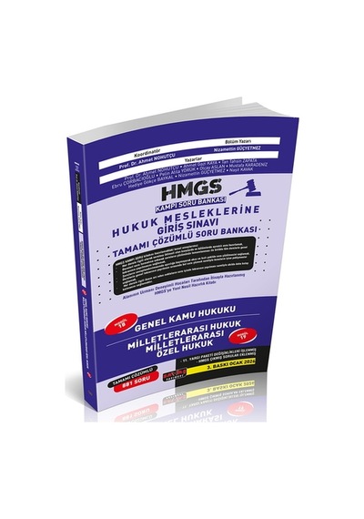 Hmgs Kampı Genel Kamu Hukuku, Milletlerarası Hukuk Soru Bankası Savaş Yayınları 2026