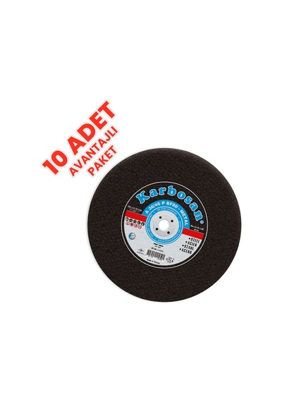 Karbosan 350x2.8x25.4mm A 36/46 P Bf80 Metal Kesme Taşı 10 Lu Paket