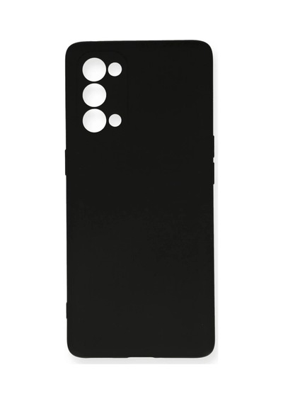 Oppo Reno 5 Pro Uyumlu Kılıf Nano İçi Kadife Silikon - Siyah