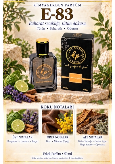 KP E-83 Erkek Parfüm EDP 50 ML