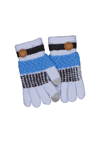 Kitti-Akal Tekstil Kitti Erkek Çocuk 4-8 Yaş Örme Eldiven Çok Renkli