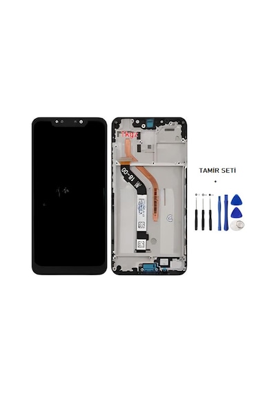 Xiaomi Poco F1 Uyumlu Lcd Ekran Dokunmatik Servis Çıtalı + Tamir Seti