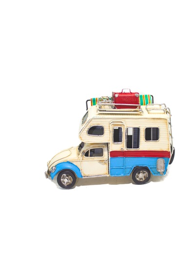 Dekoratif Metal Karavan Tenteli Sevimli Karavan