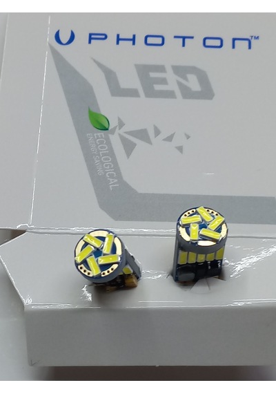 Photon Ph7023 12v T10 Dipsiz Ampul 15 Led 2 Li Set - Beyaz Işık