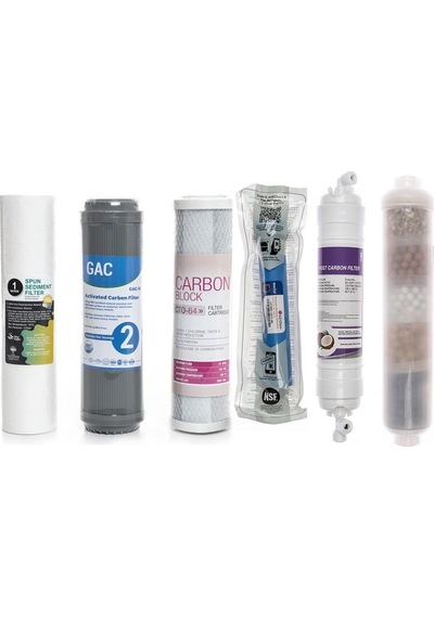 Açık Kasa Su Arıtma Cihazlarına Uyumlu 6'Lı Filtre Set 10 Aşamalı