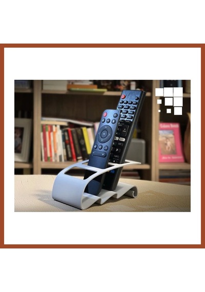 Bezos 3d Baskı Tv Kumandası Ve Masaüstü Organizer - Uzaktan Kumanda Düzenleyici Stand-beyaz Pro
