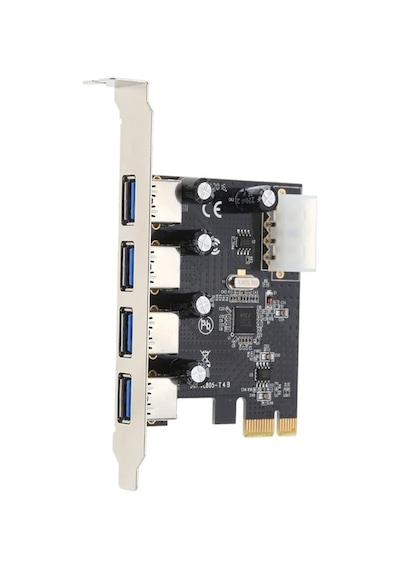 Wozlo 4 Port Usb 3.0 Pci Express Pci-e Çoklayıcı Çoğaltıcı Kart