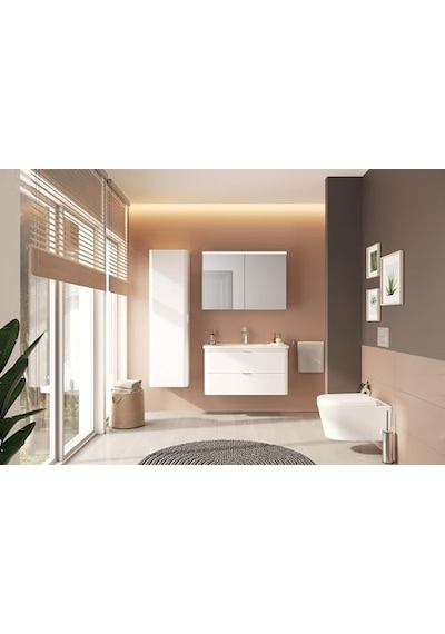 Base 300 A44112 Tuvalet Kağıtlığı, Kapaklı Krom Siyah
