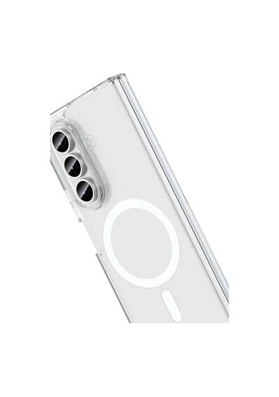 Samsung Uyumlu Galaxy Z Fold 7 Kılıf Magneticsafe Şeffaf Silikon - Şeffaf 0.2M-Çok Renkli