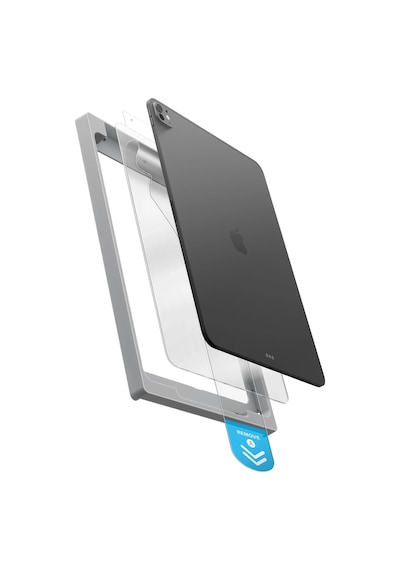 Apple Uyumlu iPad  11.nesil A16 11 İnç Ekran Koruyucu Temperli Cam Optix Exofit Applicator Kolay Kurulum Aparatlı