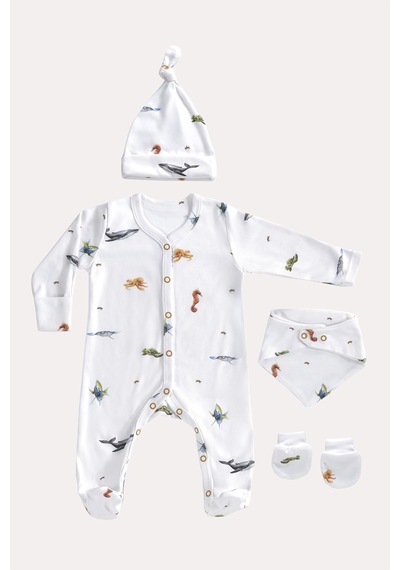Mama Padre Marino Yenidoğan Mini Set - 4 Parça Renkli - 861047053 Renkli