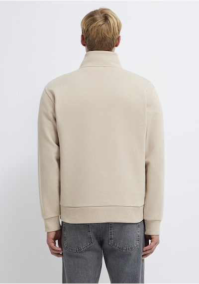 Mavi - Yarı Fermuarlı Ekru Sweatshirt 0s10278-70004 Ekru
