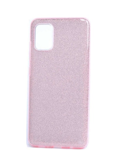 Samsung Uyumlu Galaxy A71 Kılıf Zore Shining Silikon Rose Gold