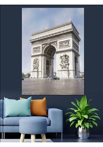 Ahşap Tablo Paris Tarihi Eser